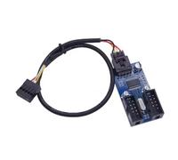 Kueohse Adaptateur de Carte de Répartition 1 à 2 pour Carte Mère 9Pin USB, Câble D'Extension 1 à 2.