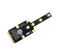 Kueohse Adaptateur de Clé Mini PCI-E vers M.2 M Mini PCIExpress vers NVME SSD Convertisseur Riser Board Carte D'Extension pour 2242 2260 2280