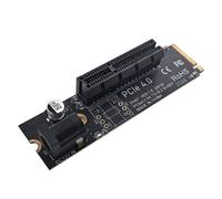 Kueohse Adaptateur de Conversion D'Emplacement NGFF vers PCI-E X4, Port M2 vers Carte D'Extension PCIE Compatible avec L'Interface PCI-E X1 X4 X8 X16 PH47B