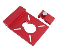 Kueohse Adaptateur de Rail de Guidage en Aluminium pour Défonceuses à Base Fixe avec Butée de Rail Limiteur, Compatible avec la Plupart des Défonceuses.