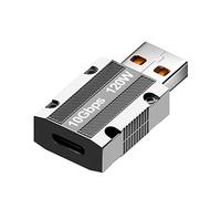 Kueohse Adaptateur Type-C vers USB 120W Convertisseur de Charge 10Gbps Transfert de DonnéEs TêTe de Conversion de Charge pour Ordinateur Portable