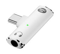 Kueohse Adaptateur USB C vers Prise Audio avec Charge 100 W, 2 en 1 USB C vers Prise Casque 3,5 mm pour Interface de Type C Série, B