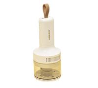 Kueohse Aspirateur de Bureau pour et la Voiture, Aspiration Puissante, Chargement USB, Mini Nettoyeur de Clavier Blanc