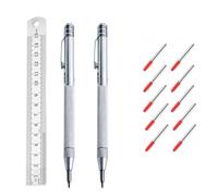 Kueohse Avec 10 Pointes de Marquage de Remplacement en Acier des Stylos de Marquage Adaptés à la Vitre/en Céramique/Plaque Métallique