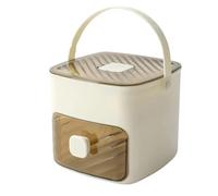 Kueohse Bac à Glaçons à 2 Couches avec Moule à Pression, Boîte de Rangement de Glace pour Réfrigérateur, Idéal pour Le Stockage des et des Aliments