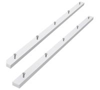 Kueohse Barre de Coupe UHMW avec Trous Pré-Percés et Vis, Pack de 2 Patins de Coupe Transversale pour Scie à Table, Coureurs de Fente de Coupe pour Rails en U Idéaux.