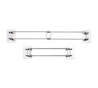 Kueohse Barre de Rangement D'Angle de Douche pour Camping-Car, 2 Pièces, Tige Réglable en Acier Inoxydable pour Étagères D'Angle dans le Camping-Car, Longueur 7 à 13 Pouces,