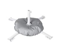 Kueohse Base de Parasol Pliable pour Patio Extérieur, Base de Poids pour Parasol Pliable, Support de Poids pour Parasol, Partie de Camping Blanc
