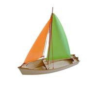Kueohse Bateau à voile autopropulsé - Kit de modélisation de bateau en bois - Jouet à monter soi-même - Jouet pour enfants fait à la main