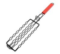 Kueohse BBQ Hot Dog Grill Saucisse Panier Cuit Pince à Poisson Grillé Antiadhésif Jambon Saucisse Hotdog BBQ Panier