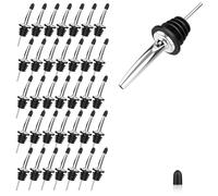 Kueohse Becs verseurs en acier inoxydable pour bouteilles d'alcool, , vinaigre et vin avec bouchons anti-poussière en caoutchouc