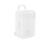 Kueohse Blanc Mini Rouleau Voyage Valise Boite de Bonbons personnalite creatif Mariage Boite de Bonbons Valise Trolley Boite de Bonbons Jouet Petite Boite de Rangement