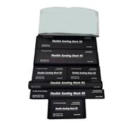 Kueohse Bloc de Ponçage Ensemble pour le Sable de Peinture Automobile, Abrasifs Kit de Bloc de Ponçage Du Corps Auto de 7 avec Feuilles de Papier de Verre