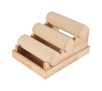 Kueohse Bois 3 Tier Titulaire Support PréSentoir PréSentoir de Stockage Collier Bracelet Organisateur Blanc