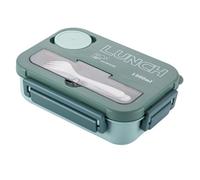 Kueohse Boîte à Repas Étudiante Portable avec Compartiments, avec Fourchette et Cuillère A