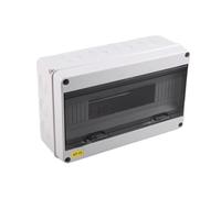 Kueohse Boîte de Jonction Étanche HT Series 15WAY PC IP65, Boîte de Distribution Extérieure en Plastique Électrique HT-15Way pour Disjoncteur avec Verrouillage
