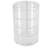 Kueohse BoîTe de Rangement D'Accessoires pour Cheveux pour Enfants, en Corde de TêTe en éPingle à Cheveux, BoîTe de Rangement en Caoutchouc, Rotation de BoîTe Transparente