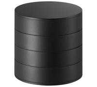 Kueohse Boîte de Rangement de Bureau Rotative Multicouche, Boîte à Accessoires pour Cheveux, Maquillage, Boîte à Anti-Poussière avec Couvercle A