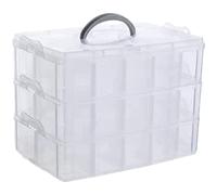 Kueohse Boîte de Rangement Multicouche pour Arts, Artisanat et avec 30 Compartiments Réglables