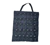 Kueohse Boîte de Rangement Polyvalente Enroulable pour Clés, Boîte Rangement Portable, Peut Contenir 40 Clés, Crochet de Sécurité, pour et Le Bureau, Sac à Crochets de Sécurité