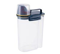 Kueohse Boîte de Rangement pour Le Riz et Les Céréales, pour Aliments Secs en Poudre, pour Lessive ou Détergent, avec Bec Verseur, en Bleu