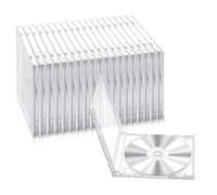 Kueohse Boîte d'emballage CD Boîte de Rangement D'Album Protection de Couverture DVD Remplacement Étui Transparent pour Disque DVD Simple Étui Standard pour CD/DVD