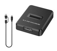 Kueohse Boîtier de Disque Dur SSD Externe M.2 10G pour SSD M.2 NVME Compatible pour la Lecture et L'Écriture