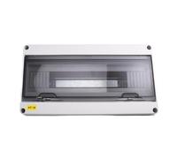 Kueohse Boîtier de Jonction 18WAY de la Série HT, Étanche IP65 en ABS pour la Distribution Électrique Extérieure avec Verrou pour Disjoncteur.