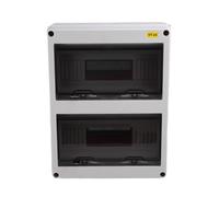 Kueohse Boîtier de Jonction de Distribution Étanche pour Disjoncteur HTSeries, Boîtier Extérieur ABS IP65 24 Voies avec Verrouillage