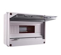 Kueohse Boîtier de Jonction HT Series 12WAY PC IP65 Boîte de Distribution Étanche en Plastique pour Usage Extérieur, en ABS, pour L'Alimentation Électrique Électronique, avec Rail Din, pour Disjoncteu