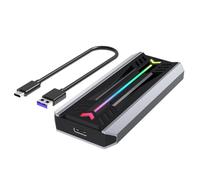 Kueohse Boîtier SSD Externe Nvme M2 Boîtier SSD Double Protocole M.2 NGFF NVME Prenant en Charge M.2 NGFF 2230/2242/2260/2280