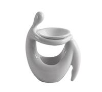 Kueohse Brûleur à Mazout Support Élégant Bougie de Cire Brûleur à Diffuseur Spa Méditation Cadeau Ornement