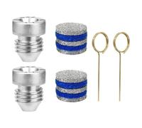 Kueohse Buse à Orifice de pour à Mousse de 1,1 mm et Générateur de Mousse, Embouts de Buse Filetés de Rechange et Filtre à pour Mousse de Neige