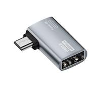 Kueohse Câble Adaptateur d'alimentation Micro-USB vers USB avec en Angle. Convient pour Tablette, TV (Gauche)
