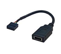 Kueohse Câble Adaptateur USB 9 Broches vers Type-E Câble Adaptateur USB 9 Broches vers Type-E pour Panneau Frontal Câble Adaptateur USB 9 Broches vers Type-E Key-A