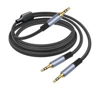 Kueohse Câble Audio 3,5 mm vers Double 3,5 Mm, Adaptateur Jack TRS pour Écouteurs, Smartphone, Ordinateur, Haut-Parleurs.