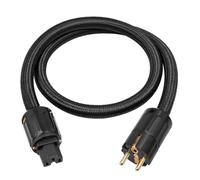 Kueohse Câble d'alimentation HiFi 12 AWG, Câble d'alimentation HiFi, Câble d'alimentation UE, 250 V/15 A pour Haut-Parleurs, Caisson de Basses, Platine, Amplificateur 100 cm