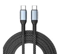 Kueohse Câble de Charge PD 240W Type C vers USB Type C 240WPD Cordon de Données Noir 1 Pièce 2M