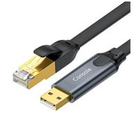 Kueohse Câble de Console USB vers RJ45 Adaptateur USB vers RJ45 pour Ordinateur Portable Convertisseur USB RJ45 8P8C Câble de Console 180 cm