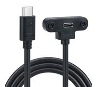 Kueohse Câble D'Extension USB-C Mâle à Type C USB 3.1 480Mbps pour Données et Chargement avec Trou de à Vis.