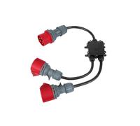 Kueohse Câble Haute Tension (5 X 2,5 Mm²), Répartiteur d'alimentation CEE 16A 415V, Adaptateur Haute Tension 32A à 16A