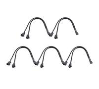Kueohse Câble Répartiteur de Ventilateur PWM à 4 Broches pour Carte Mère et CPU, Adaptateur D'Extension de Ventilateur de Boîtier PC en Y