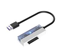 Kueohse Câble SATA USB2.0 vers 6P+7P Câble Adaptateur SATA vers USB 2.0 Adaptateur Sata vers USB 2.0 pour Ordinateur Portable CD-ROM DVD-ROM Odd Adaptateur Convertisseur