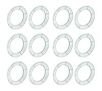 Kueohse Cadre de Guirlande de de 14 Pouces en Forme de Guirlande Ronde en Métal Faisant des Anneaux Vert pour la Décoration de de Fête de Noël DIY Pack de 12
