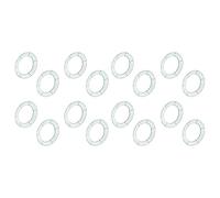 Kueohse Cadre de Guirlande de de 14 Pouces en Forme de Guirlande Ronde en Métal Faisant des Anneaux Vert pour la Décoration de de Fête de Noël DIY Pack de 16