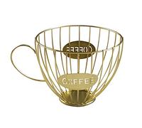 Kueohse Café Fruits Capsule Panier de Rangement Tasse à Café en Forme de Dosette Titulaire et Organisateur pour Café HôTel Doré