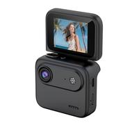Kueohse Caméra d'action Étanche 4K avec Écran Flip de 2,0 Pouces, Objectif Grand Angle de 140°, Caméra Vlog Incluse avec Carte de 8 Go.