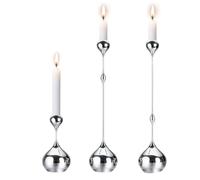 Kueohse Candle Holder Silver Metal Candlestick Romantic Art Table Decoration for Home Dining, Wedding Photography Accessoires