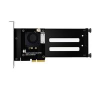 Kueohse Carte D'Adaptateur PCIe 5.0 Gen5 X4 vers EDSFF E1.S/E3.S SSD - Interface PCI-E 5.0 4X pour Disques Durs U.2 U.3 avec Support D'Installation.