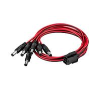 Kueohse Carte Graphique ATX PCI-E 6 Broches vers 6 Ports DC 5,5 X 2,5 mm Mâles Câble d'alimentation 12 V
